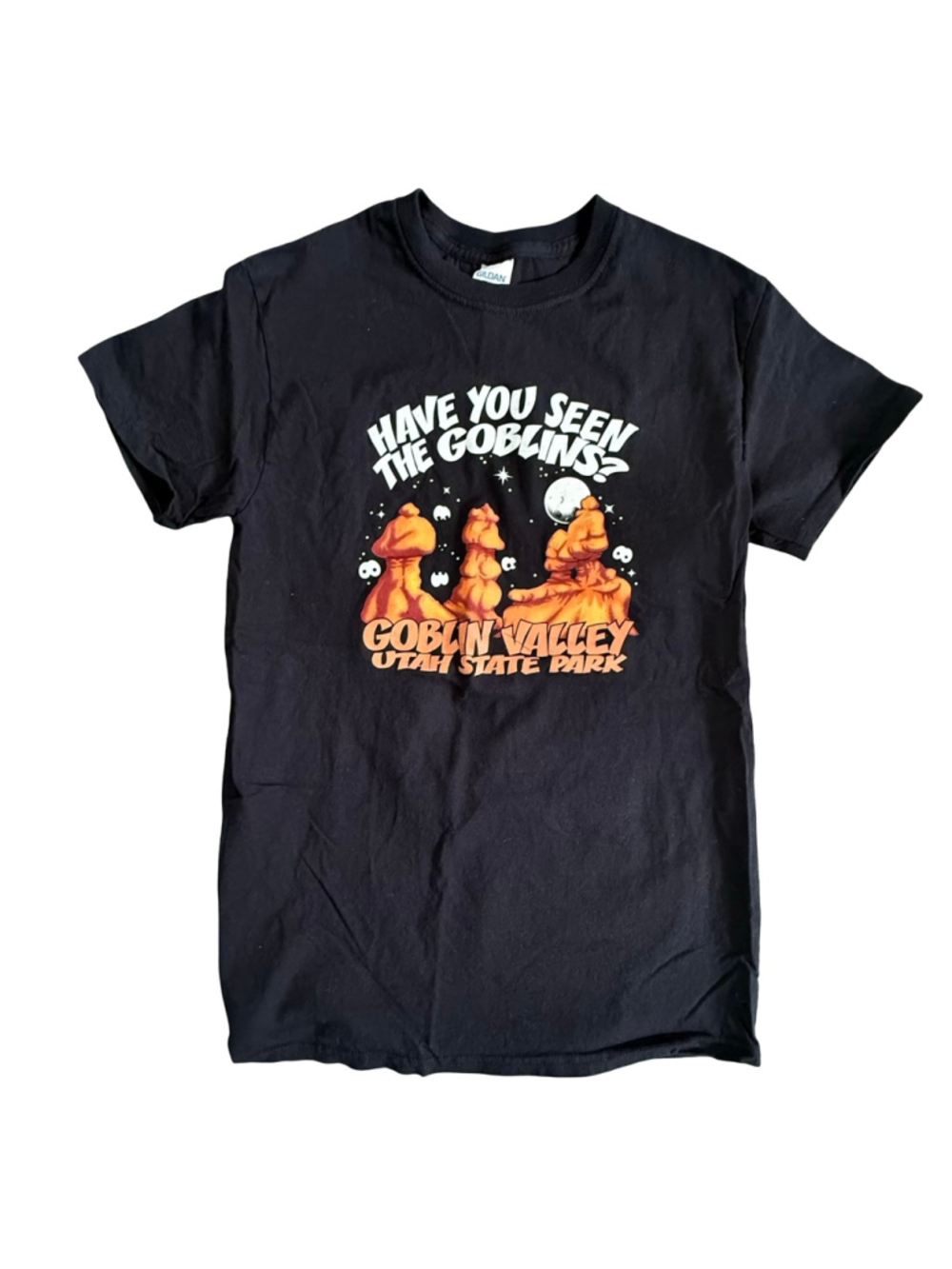 Goblin Valley State Park Utah Graphic T-Shirt - Size Small Black Gildan